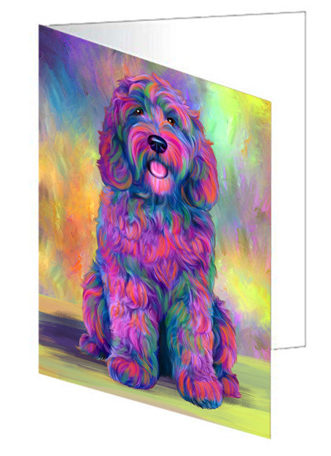 Paradise Wave Cockapoo Dog Handmade Artwork Assorted Pets Greeting Cards and Note Cards with Envelopes for All Occasions and Holiday Seasons GCD74627