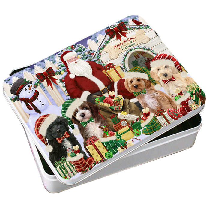 Spring Dog House Cockapoos Dog Photo Storage Tin PITN52600