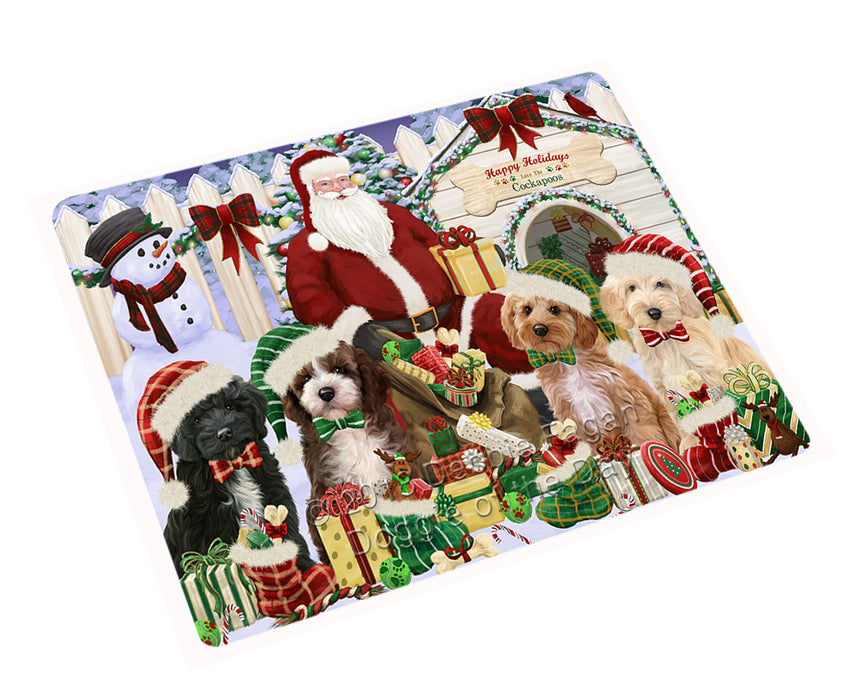 Christmas Dog House Cockapoos Dog Cutting Board C61893