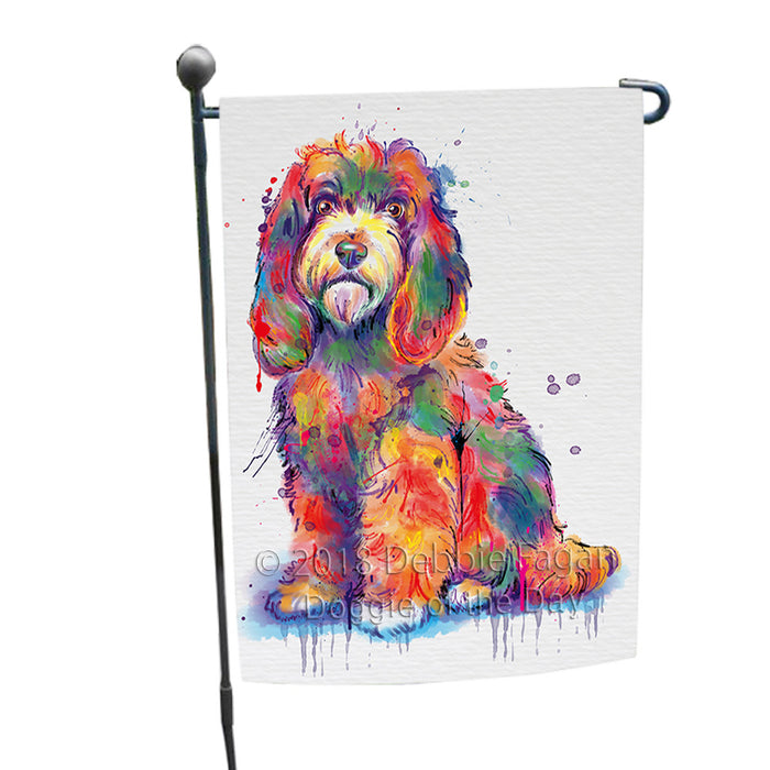 Watercolor Cockapoo Dog Garden Flag GFLG65050