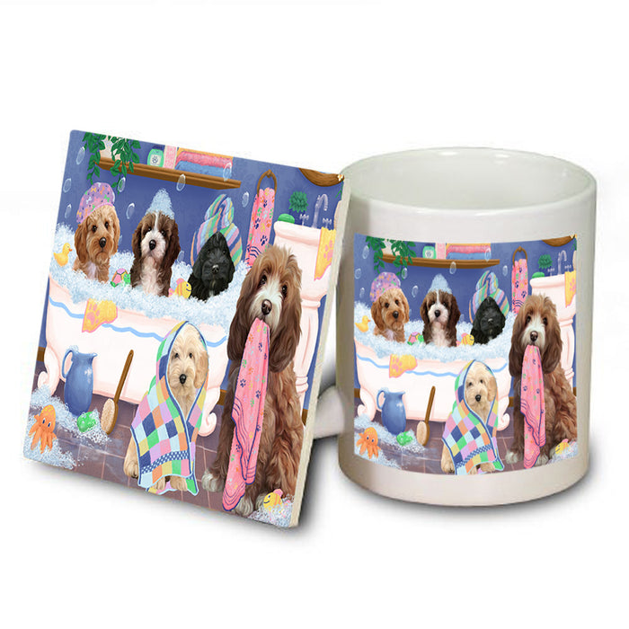 Rub A Dub Dogs In A Tub Cockapoos Dog Mug and Coaster Set MUC56774
