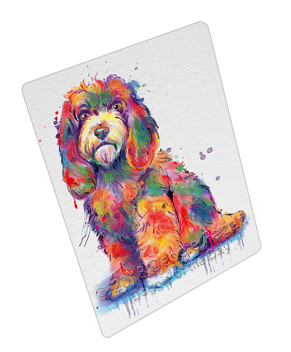 Watercolor Cockapoo Dog Blanket BLNKT133374