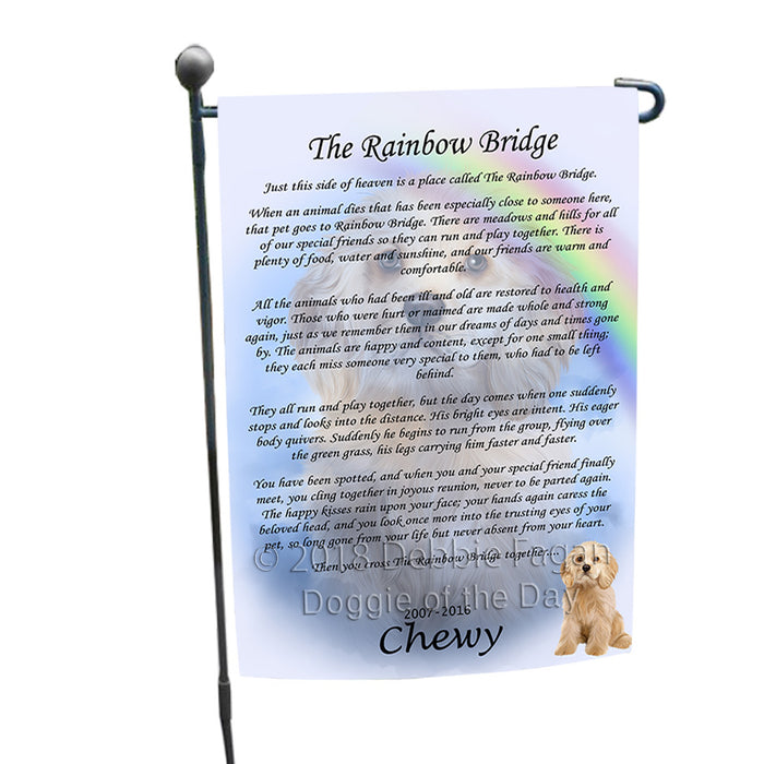 Rainbow Bridge Cocker Spaniel Dog Garden Flag GFLG56157