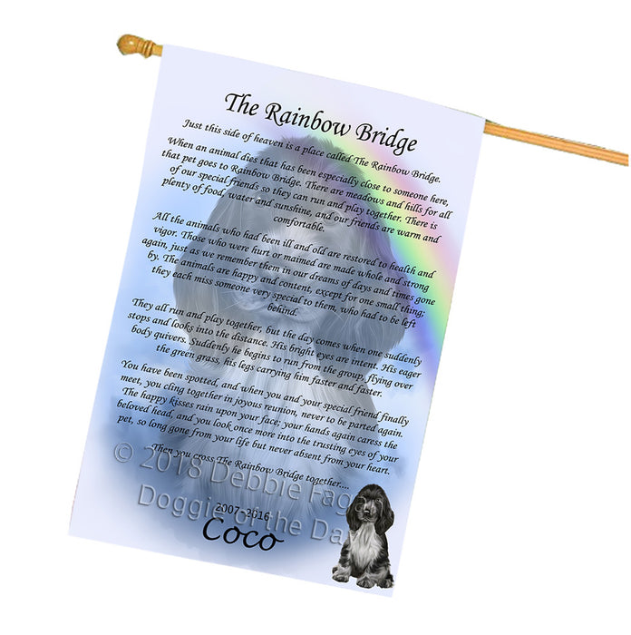 Rainbow Bridge Cocker Spaniel Dog House Flag FLG56295