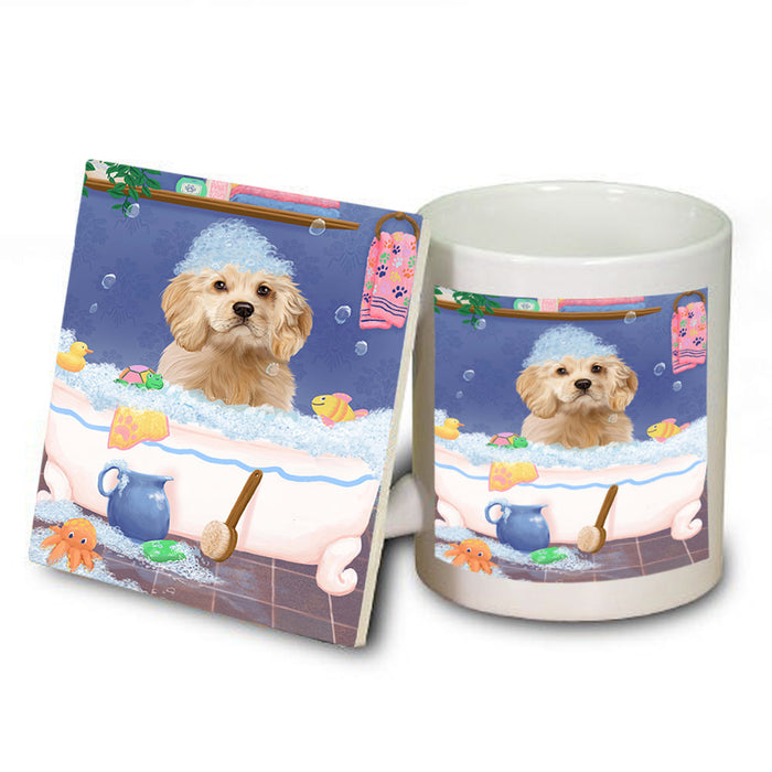 Rub A Dub Dog In A Tub Cocker Spaniel Dog Mug and Coaster Set MUC57346