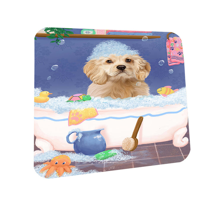 Rub A Dub Dog In A Tub Cocker Spaniel Dog Coasters Set of 4 CST57312