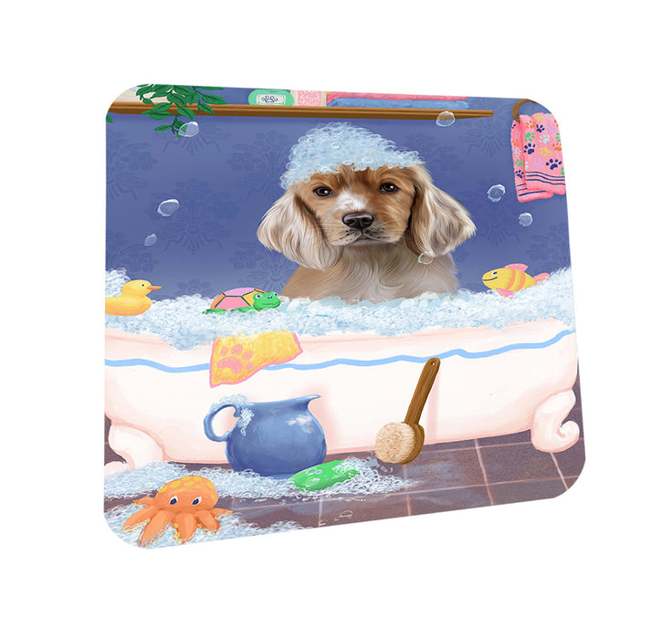 Rub A Dub Dog In A Tub Cocker Spaniel Dog Coasters Set of 4 CST57313