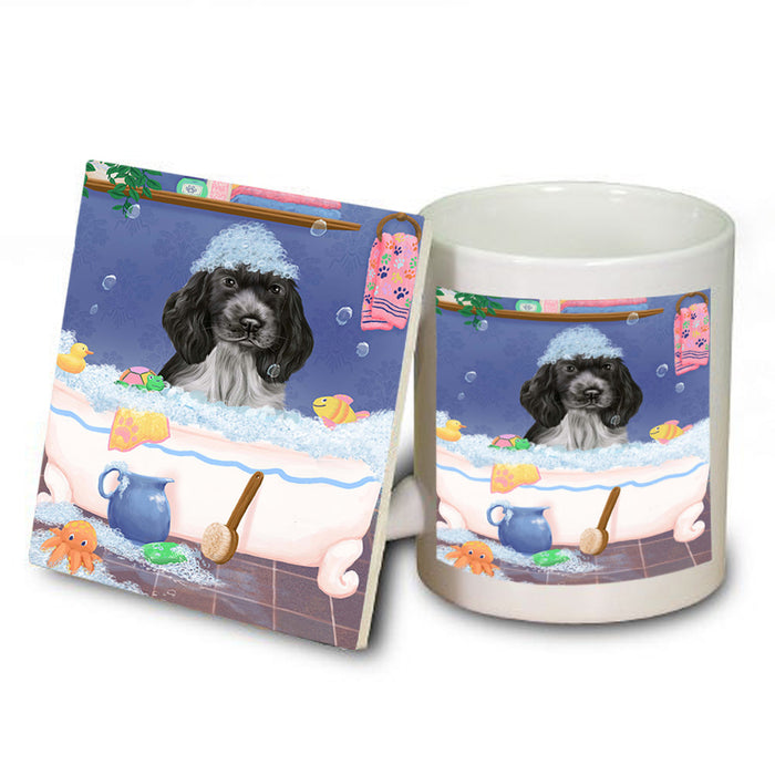 Rub A Dub Dog In A Tub Cocker Spaniel Dog Mug and Coaster Set MUC57348