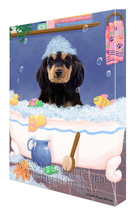 Rub A Dub Dog In A Tub Cocker Spaniel Dog Canvas Print Wall Art Décor CVS142721