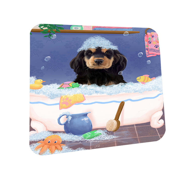Rub A Dub Dog In A Tub Cocker Spaniel Dog Coasters Set of 4 CST57315