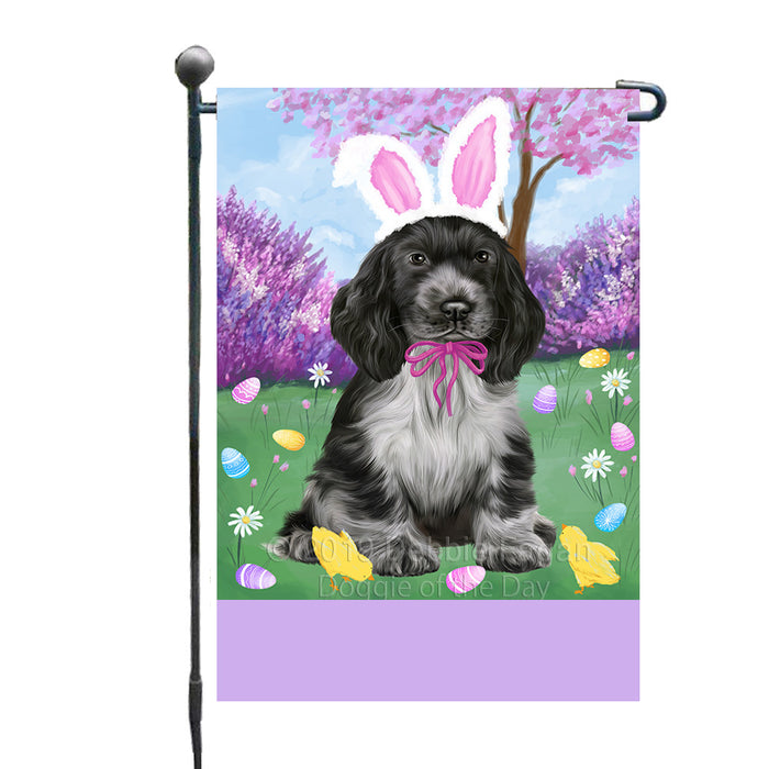 Personalized Easter Holiday Cocker Spaniel Dog Custom Garden Flags GFLG-DOTD-A58842