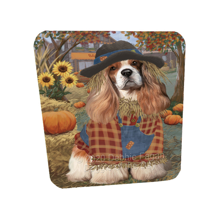 Halloween 'Round Town Cocker Spaniel Dogs Coasters Set of 4 CSTA57857