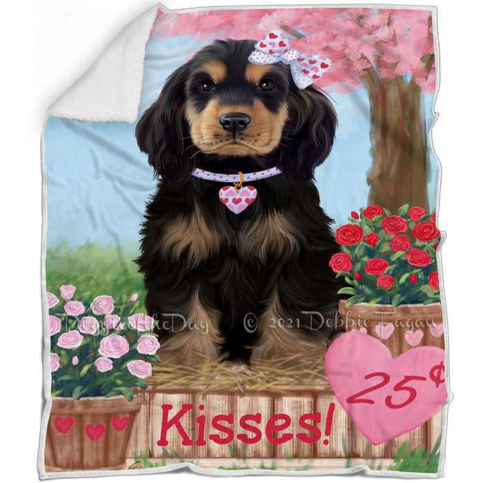 Rosie 25 Cent Kisses Cocker Spaniel Dog Blanket BLNKT122061