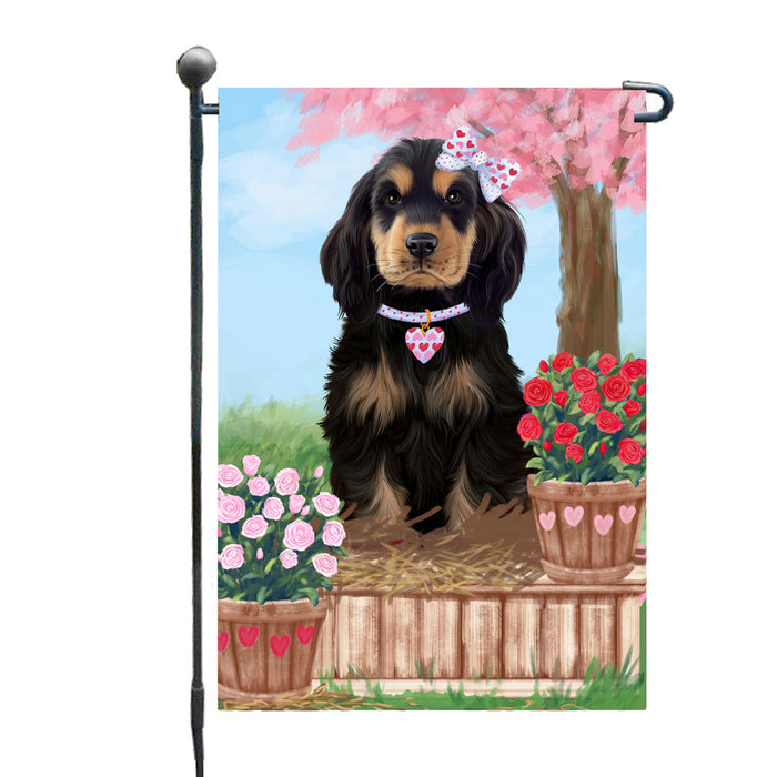 Personalized Rosie 25 Cent Kisses Cocker Spaniel Dog Custom Garden Flag GFLG64699