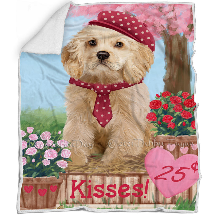 Rosie 25 Cent Kisses Cocker Spaniel Dog Blanket BLNKT122070