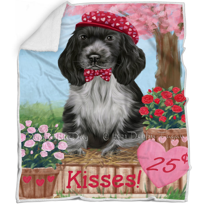 Rosie 25 Cent Kisses Cocker Spaniel Dog Blanket BLNKT122088