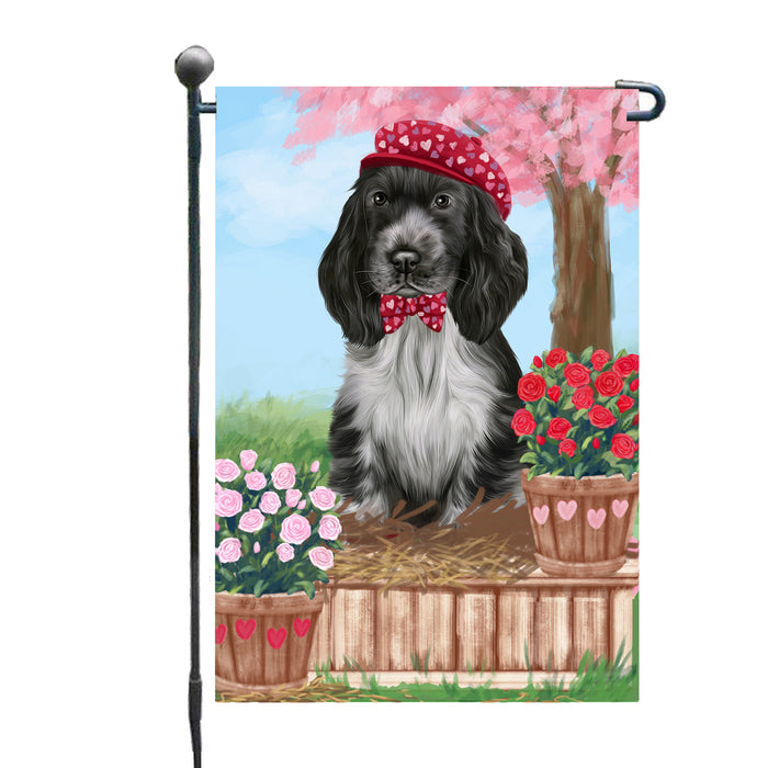 Personalized Rosie 25 Cent Kisses Cocker Spaniel Dog Custom Garden Flag GFLG64702