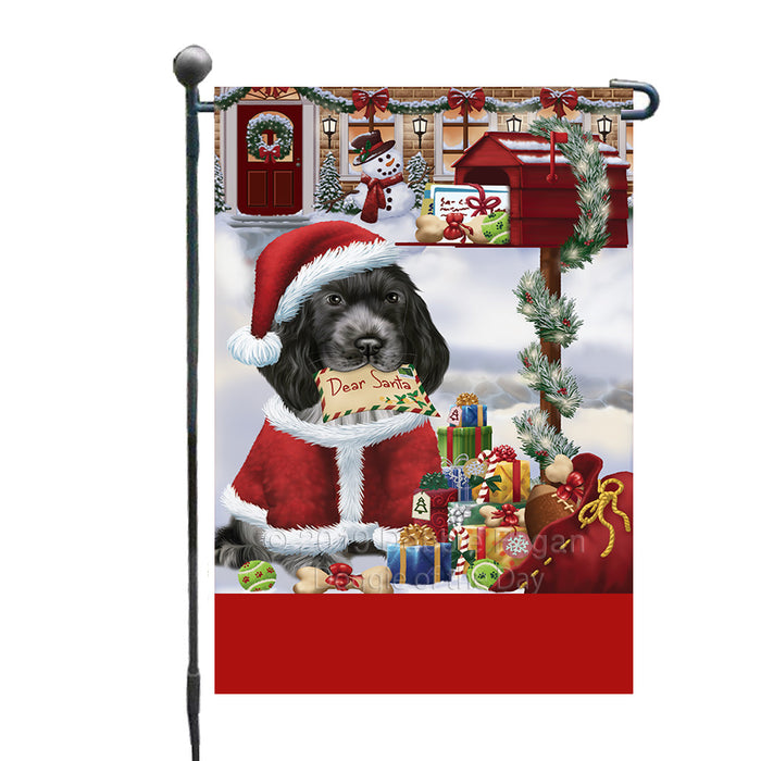 Personalized Happy Holidays Mailbox Cocker Spaniel Dog Christmas Custom Garden Flags GFLG-DOTD-A59927