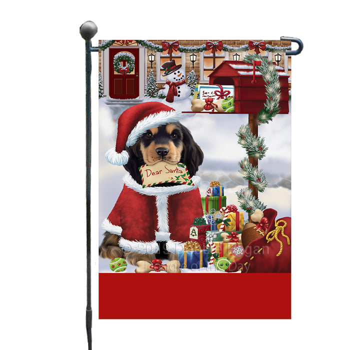 Personalized Happy Holidays Mailbox Cocker Spaniel Dog Christmas Custom Garden Flags GFLG-DOTD-A59926
