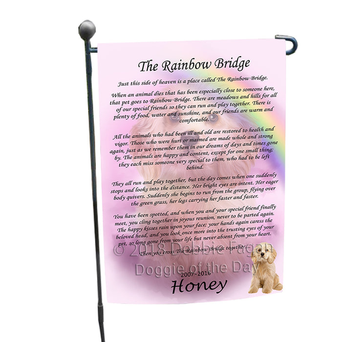 Rainbow Bridge Cocker Spaniel Dog Garden Flag GFLG56161