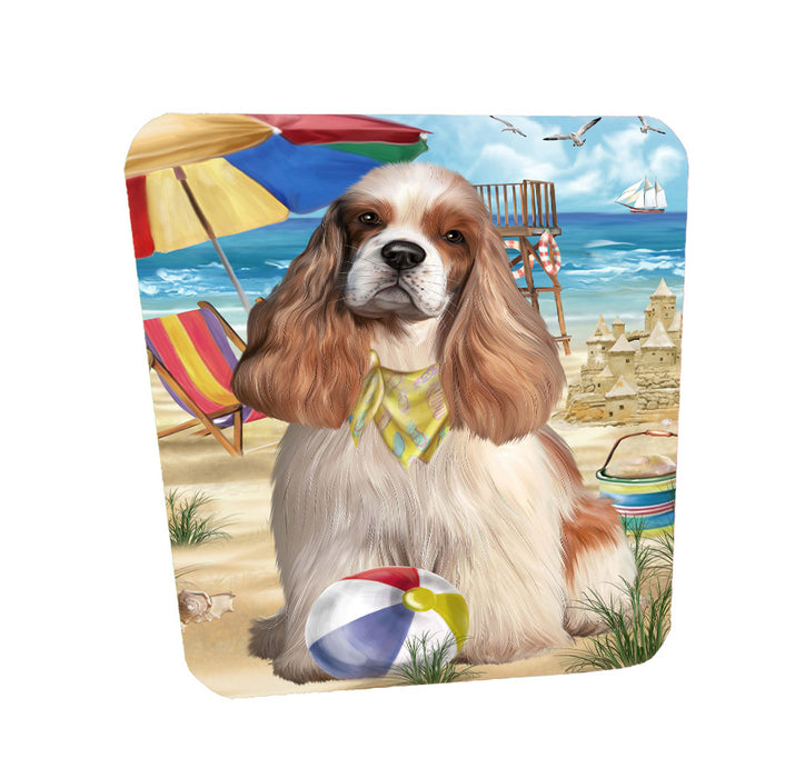 Pet Friendly Beach Cocker Spaniel Dog Coasters Set of 4 CSTA58132