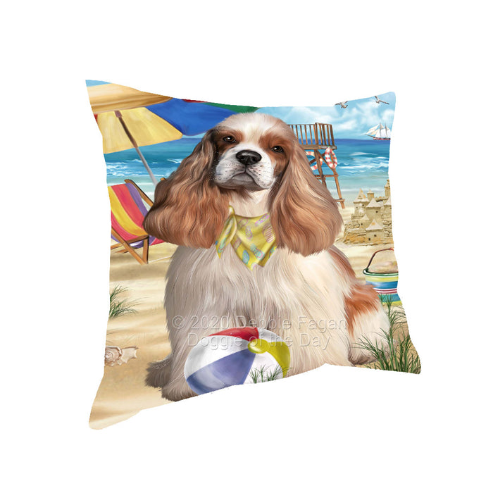 Pet Friendly Beach Cocker Spaniel Dog Pillow with Top Quality High-Resolution Images - Ultra Soft Pet Pillows for Sleeping - Reversible & Comfort - Ideal Gift for Dog Lover - Cushion for Sofa Couch Bed - 100% Polyester, PILA91615