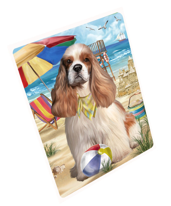 Pet Friendly Beach Cocker Spaniel Dog Cutting Board - For Kitchen - Scratch & Stain Resistant - Designed To Stay In Place - Easy To Clean By Hand - Perfect for Chopping Meats, Vegetables, CA82480