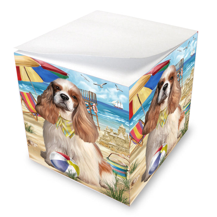 Pet Friendly Beach Cocker Spaniel Dog Note Cube NOC-DOTD-A57173