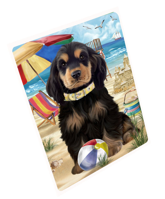 Pet Friendly Beach Cocker Spaniel Dog Cutting Board - For Kitchen - Scratch & Stain Resistant - Designed To Stay In Place - Easy To Clean By Hand - Perfect for Chopping Meats, Vegetables, CA82482