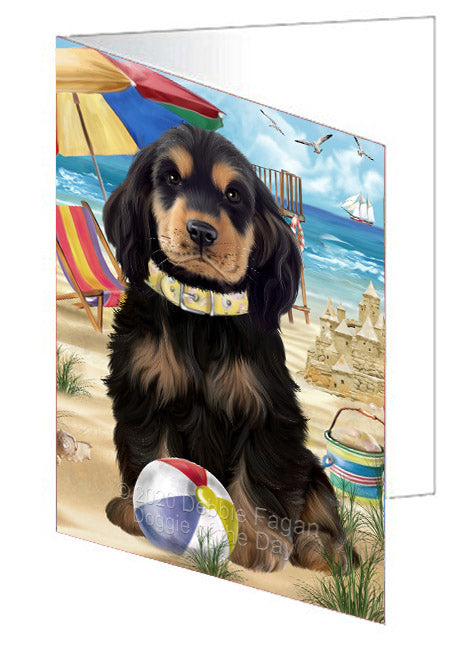 Pet Friendly Beach Cocker Spaniel Dog Handmade Artwork Assorted Pets Greeting Cards and Note Cards with Envelopes for All Occasions and Holiday Seasons
