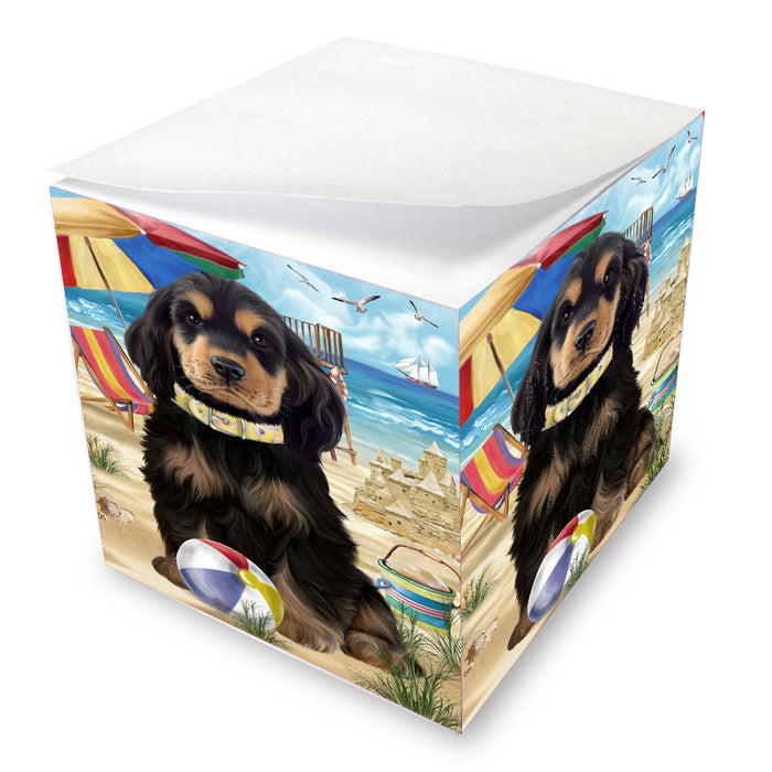 Pet Friendly Beach Cocker Spaniel Dog Note Cube NOC-DOTD-A57174