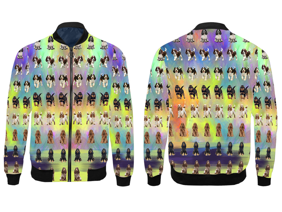 Paradise Wave Cocker Spaniel Dogs All Over Print Wome's Jacket