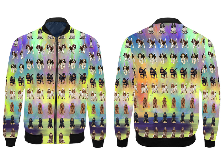 Paradise Wave Cocker Spaniel Dogs All Over Print Men's Jacket