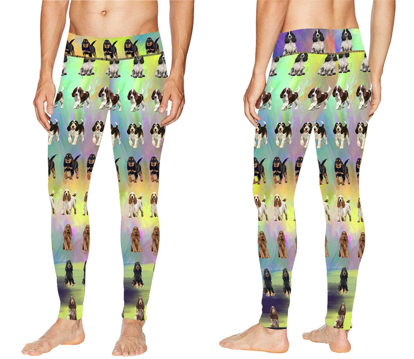 Paradise Wave Cocker Spaniel Dogs All Over Print Meggings