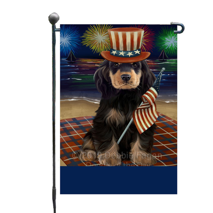 Personalized 4th of July Firework Cocker Spaniel Dog Custom Garden Flags GFLG-DOTD-A57885