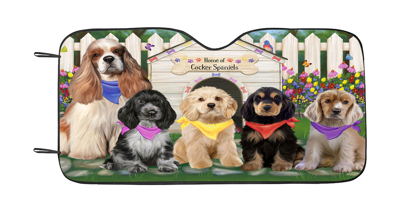 Spring Dog House Cocker Spaniel Dogs Car Sun Shade