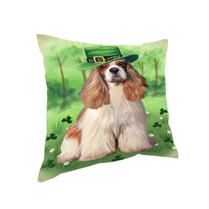 St. Patricks Day Irish Portrait Cocker Spaniel Dog Pillow PIL86100