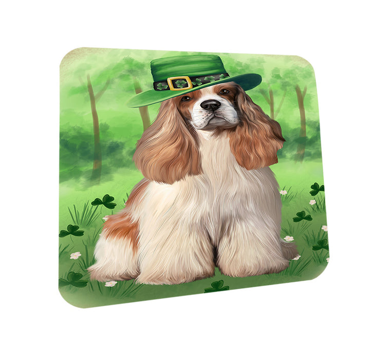 St. Patricks Day Irish Portrait Cocker Spaniel Dog Coasters Set of 4 CST56955