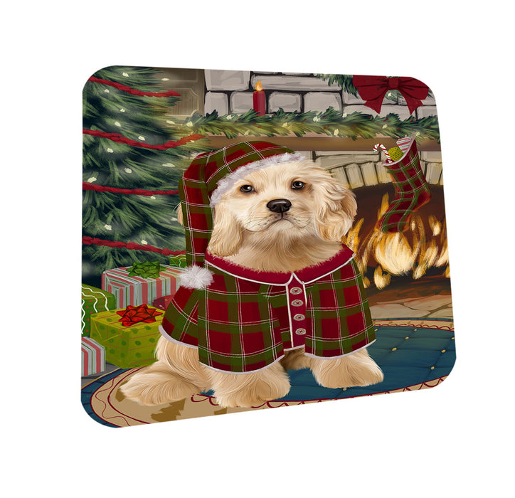 The Stocking was Hung Cocker Spaniel Dog Coasters Set of 4 CST55242