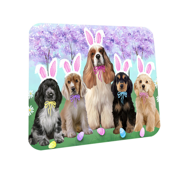 Easter Holiday Cocker Spaniel Dog Coasters Set of 4 CST56851