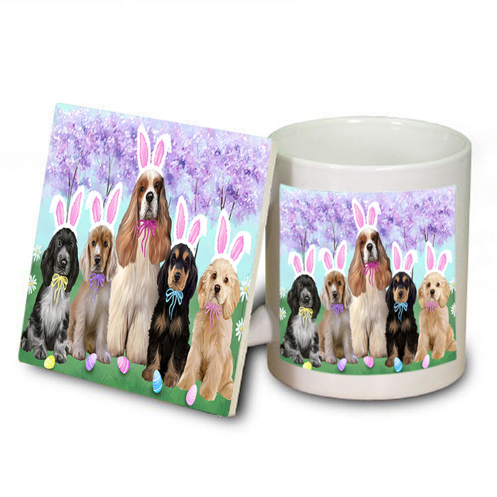 Easter Holiday Cocker Spaniel Dog Mug and Coaster Set MUC56885