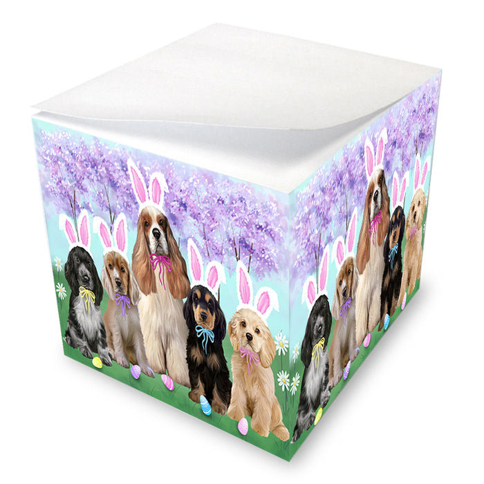 Easter Holiday Cocker Spaniel Dog Note Cube NOC55010