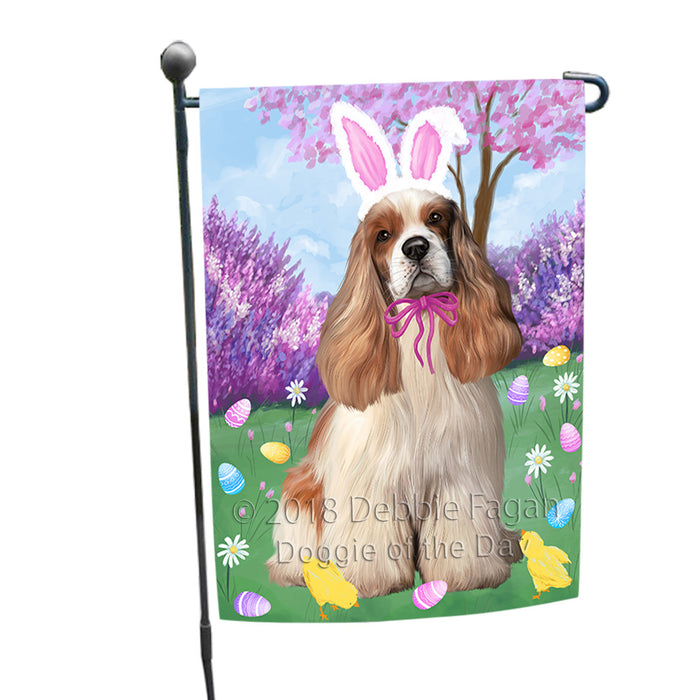 Easter Holiday Cocker Spaniel Dog Garden Flag GFLG57550