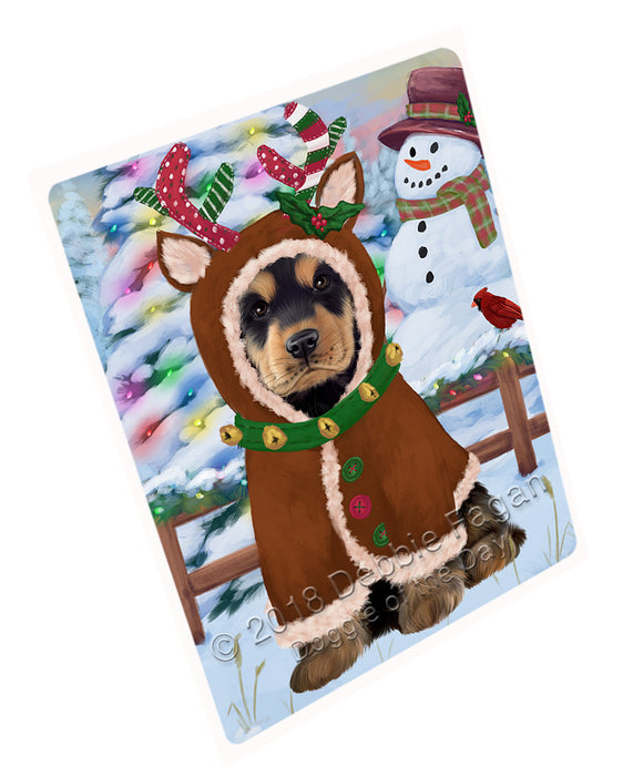 Christmas Gingerbread House Candyfest Cocker Spaniel Dog Magnet MAG74084 (Small 5.5" x 4.25")