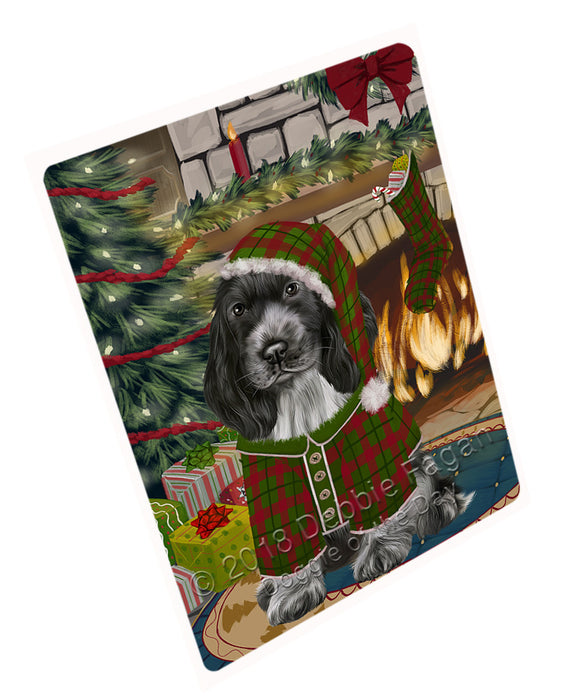 The Stocking was Hung Cocker Spaniel Dog Magnet MAG70992 (Small 5.5" x 4.25")