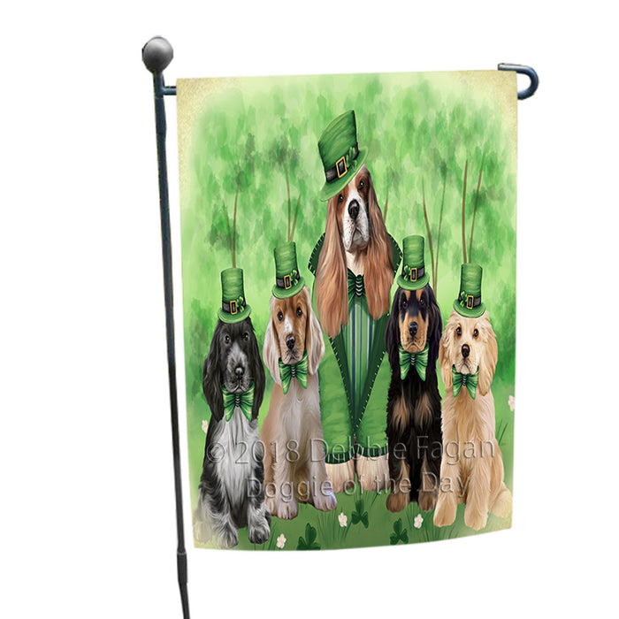 St. Patricks Day Irish Portrait Cocker Spaniel Dogs Garden Flag GFLG64966