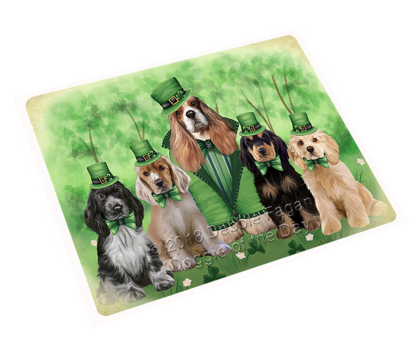 St. Patricks Day Irish Portrait Cocker Spaniel Dogs Refrigerator / Dishwasher Magnet RMAG104400