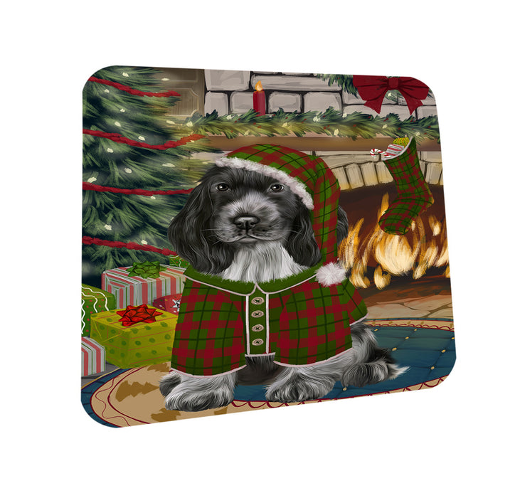 The Stocking was Hung Cocker Spaniel Dog Coasters Set of 4 CST55243