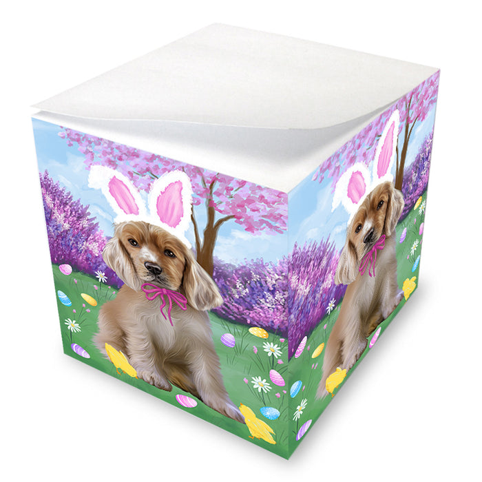 Easter Holiday Cocker Spaniels Dog Note Cube NOC55011