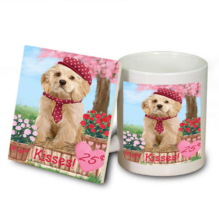 Rosie 25 Cent Kisses Cocker Spaniel Dog Mug and Coaster Set MUC55842